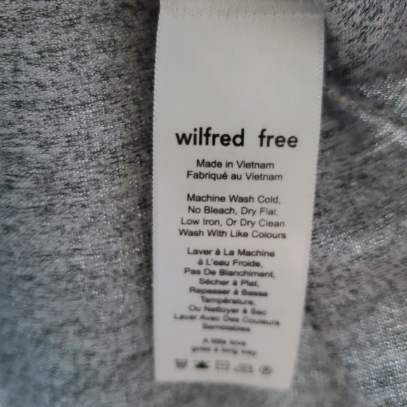 Wilfred Free Gray XS Wilfred Xxs/Xs Soft Thin pull over thin hoodie - Picture 5 of 7